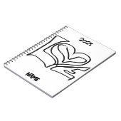 Personalisierte Liebe Notizblock (Linke Seite)