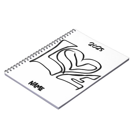 Personalisierte Liebe Notizblock (Linke Seite)