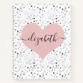 Personalisierte Liebe Notizblock (Vorderseite)