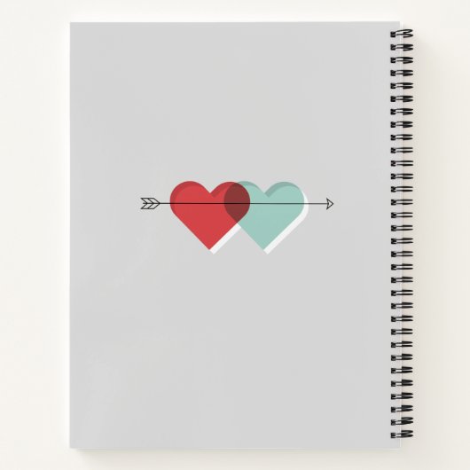 Personalisierte Liebe Notizblock (Rückseite)