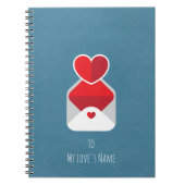 Personalisierte Liebe Notizblock (Vorderseite)