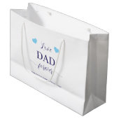 Personalisierte Liebe Papa Forever Große Geschenktüte (Vorderseite Schrägansicht)