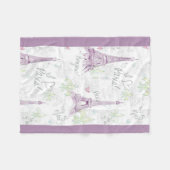 Personalisierte Liebe Paris der Fleece-Blanket/I Fleecedecke (Vorderseite (Horizontal))