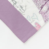Personalisierte Liebe Paris der Fleece-Blanket/I Fleecedecke (Ecke)