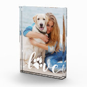 Personalisierte Liebe Paw Print Custom Dog Foto Bl (Rechts)
