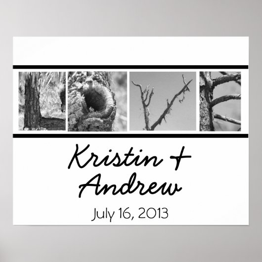 Personalisierte Liebe Poster Hochzeitsgeschenk (Vorne)