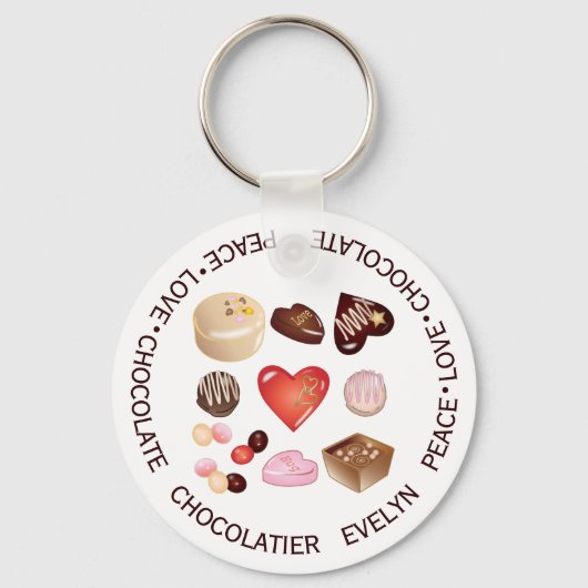 Personalisierte Liebe Schlüsselanhänger (Vorderseite)