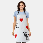 Personalisierte Liebe Schürze mit Mommy and me Pic (Getragen)