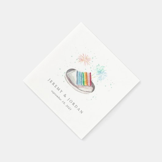 Personalisierte Liebe Serviette (Ecke)