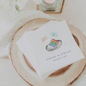 Personalisierte Liebe Serviette