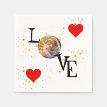 Personalisierte Liebe-Serviette mit Mommy and me P