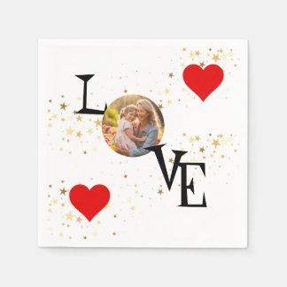 Personalisierte Liebe-Serviette mit Mommy and me P Serviette