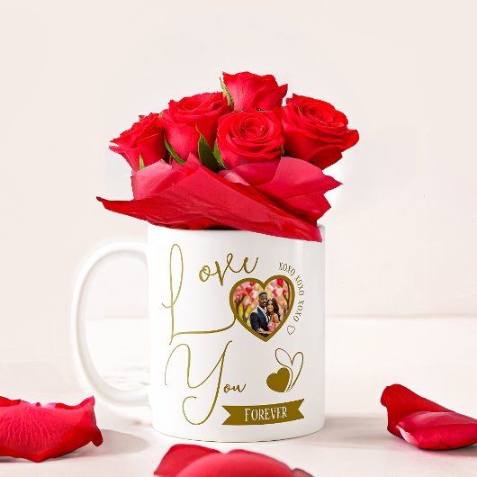 Personalisierte Liebe Sie für immer Valentinstag Kaffeetasse