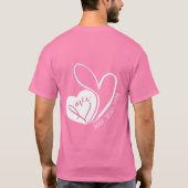 Personalisierte Liebe Sie für immer Valentinstag T-Shirt (Rückseite)