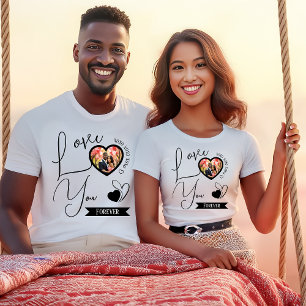 Personalisierte Liebe Sie für immer Valentinstag T-Shirt