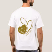 Personalisierte Liebe Sie für immer Valentinstag T-Shirt (Rückseite)