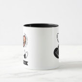 Personalisierte Liebe Sie für immer Valentinstag Tasse (Zentrum)