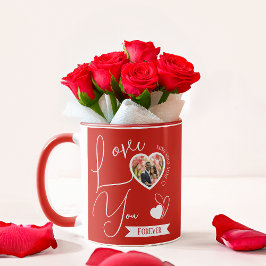 Personalisierte Liebe Sie für immer Valentinstag Tasse