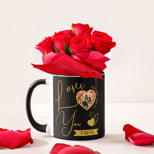 Personalisierte Liebe Sie für immer Valentinstag Tasse