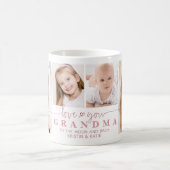 Personalisierte LIEBE SIE GRANDMA 4 Foto Skript Kaffeetasse (Mittel)