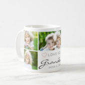 Personalisierte LIEBE SIE GRANDMA Handgeschriebene Kaffeetasse (Vorderseite Links)