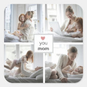 Personalisierte Liebe Sie Mama Aufkleber für Mutte (Vorderseite)