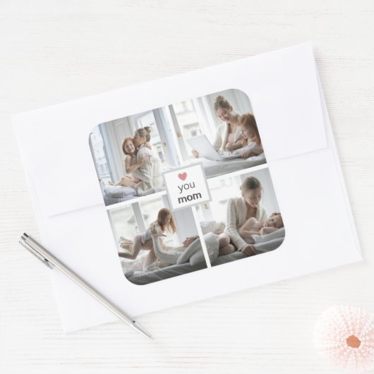 Personalisierte Liebe Sie Mama Aufkleber für Mutte (Umschlag)