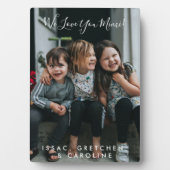 Personalisierte Liebe Sie Mimi Foto handschriftlic Fotoplatte (Vorderseite)