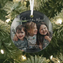 Personalisierte Liebe Sie Mimi Foto handschriftlic Ornament Aus Glas