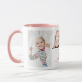 Personalisierte LIEBE SIE NANA 4 Foto Rosa Tasse (Links)