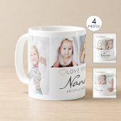 Personalisierte LIEBE SIE NANA Handgeschriebene 4  Kaffeetasse