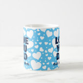 Personalisierte Liebe Sie Vater Vatertag Blau Kaffeetasse (Mittel)