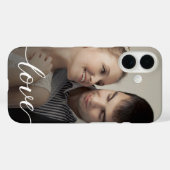 Personalisierte Liebe Skript Hochzeit Foto Case-Mate iPhone Hülle (Rückseite (Horizontal))