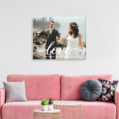 Personalisierte Liebe Skript Hochzeit Foto Leinwanddruck (Insitu (Wohnzimmer))