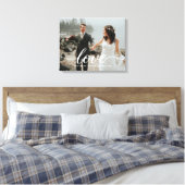 Personalisierte Liebe Skript Hochzeit Foto Leinwanddruck (Insitu (Schlafzimmer))