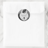 Personalisierte Liebe Sperre Hochzeitsticker Runder Aufkleber (Tasche)