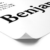 Personalisierte Liebe Story Map. Hallo, willst du? Poster (Ecke)