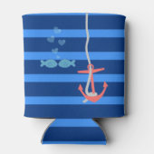 Personalisierte Liebe Strand Anchor Dosenkühler (Rückseite)