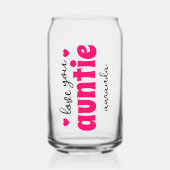 Personalisierte Liebe Tante Name Dosenglas (Vorderseite)