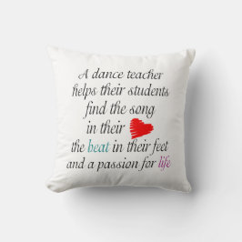 Personalisierte Liebe, Tanz zu unterrichten - Kissen