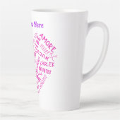 Personalisierte Liebe Text Latte Tasse Individuell (Rechts)