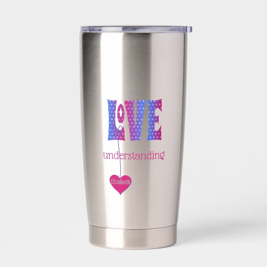 Personalisierte LIEBE Thermobecher (Links)