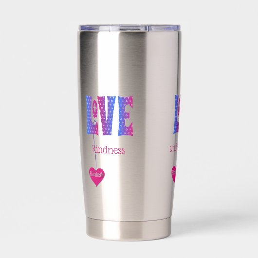 Personalisierte LIEBE Thermobecher (Vorderseite)