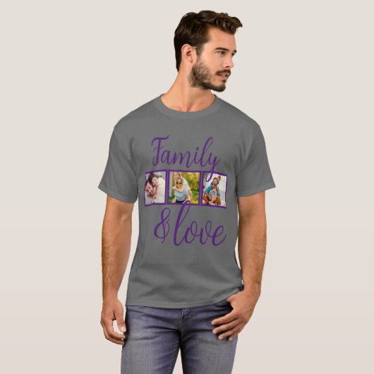 Personalisierte Liebe- und Familiensammlung T-Shirt (Vorne ganz)