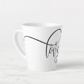 Personalisierte Liebe und Unendlichkeit Milchtasse (Linke Ecke)