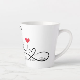 Personalisierte Liebe und Unendlichkeit Milchtasse