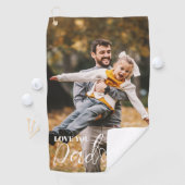 Personalisierte Liebe Vater Foto Golfhandtuch (Insitu)