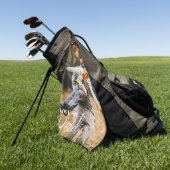 Personalisierte Liebe Vater Foto Golfhandtuch (Gras)