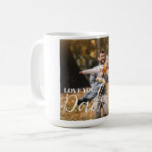 Personalisierte Liebe Vater Foto Kaffeetasse (Vorderseite Links)