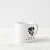Personalisierte Liebe Vater | Heart Foto Gift Espressotasse (Vorderseite Rechts)
